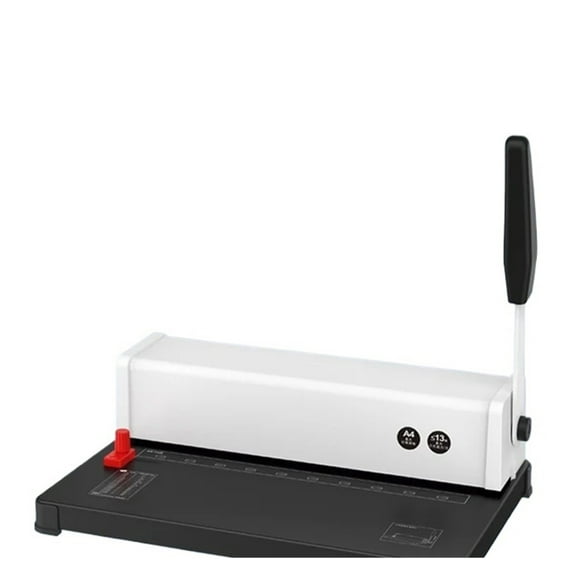 Manual Spiral Binding Machine 10 Hole Metal Paper Book File Punching And BindingOffice Binding Machine Iron Ring Book Binding ,Easy to Use