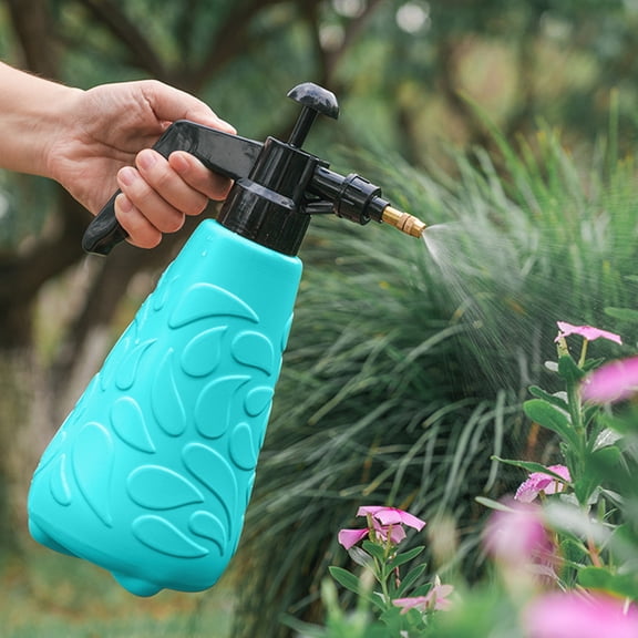 Manual Spray Bottle Pressure Sprayer Two Purpose Watering Can for Succulents Gardening Household Cleaning Fine Mist Nozzle Ergonomic Handle Durable Plastic Sprinkler for Indoor Outdoor Use