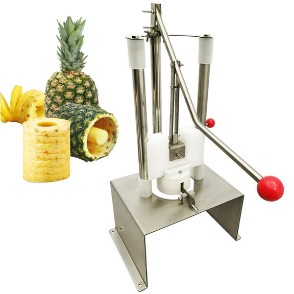 Manual Stainless Steel Countertop Pineapple Cutter Maker Stainless Steel Pineapple Peeler Fruit Peeler Peeler Corer