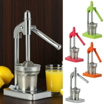 Manual Stainless Steel Juicer Hand Press, Heavy Duty Countertop Squeezer – For Fresh Lemonade Orange Juice, Easy to Clean for Home Use,Silver