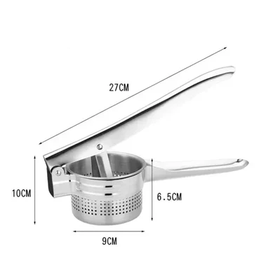 Manual Stainless Steel Potato Ricer Masher Potato Press Potato Masher for Home Kitchen