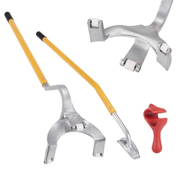 Manual Steel Tire Changer Mount Demount Tool 22.5 to 24.5 Inch with Bead Breaker Holder 3 PCS Orange