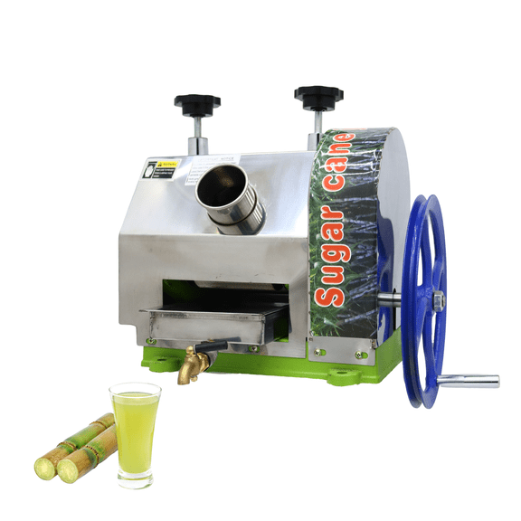 Manual Sugar Cane Juicer Machine Ginger Press Extractor Squeezer 3 Rollers 330 Lbs/H