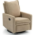 thumbnail image 1 of Manual Swivel Rocking Recliner for Adults, Small Plush Wall Hugger Reclining RV Chair, Glider Swivel Recliner Chair with Foot Rest for Nursery, Living Room and Small Places, 1 of 8