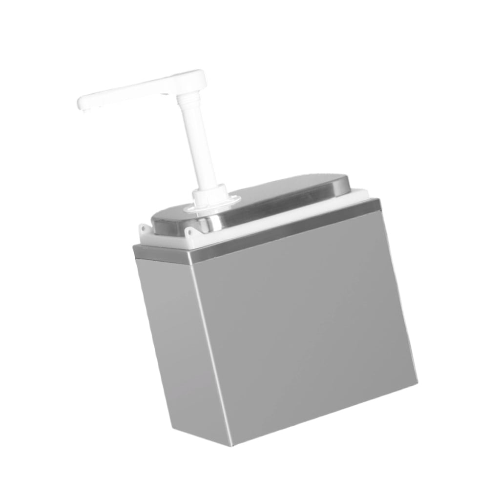 Manual Syrups Squeeze Bottle Stainless Steels Sauce Dispenser Pumps Large Capacity For Kitchen Restaurants Coffee Shop