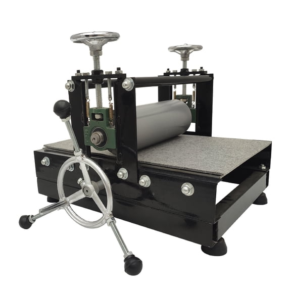 Manual Tabletop Slab Roller Printmaking Press Machine Heavy Duty Adjustable Height 19.7X12.6In