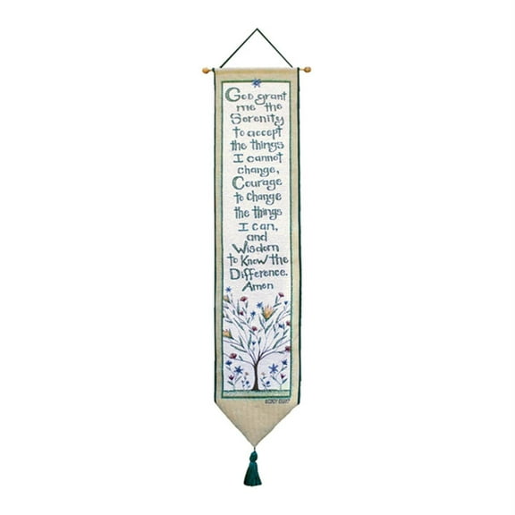 Manual Tapestry Bell Pull, Serenity Prayer