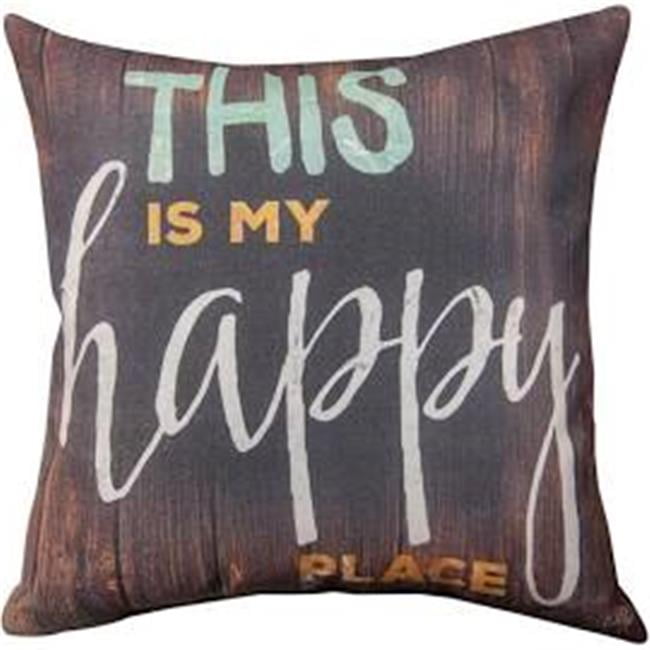 Manual This is My Happy Place Decorative Pillow