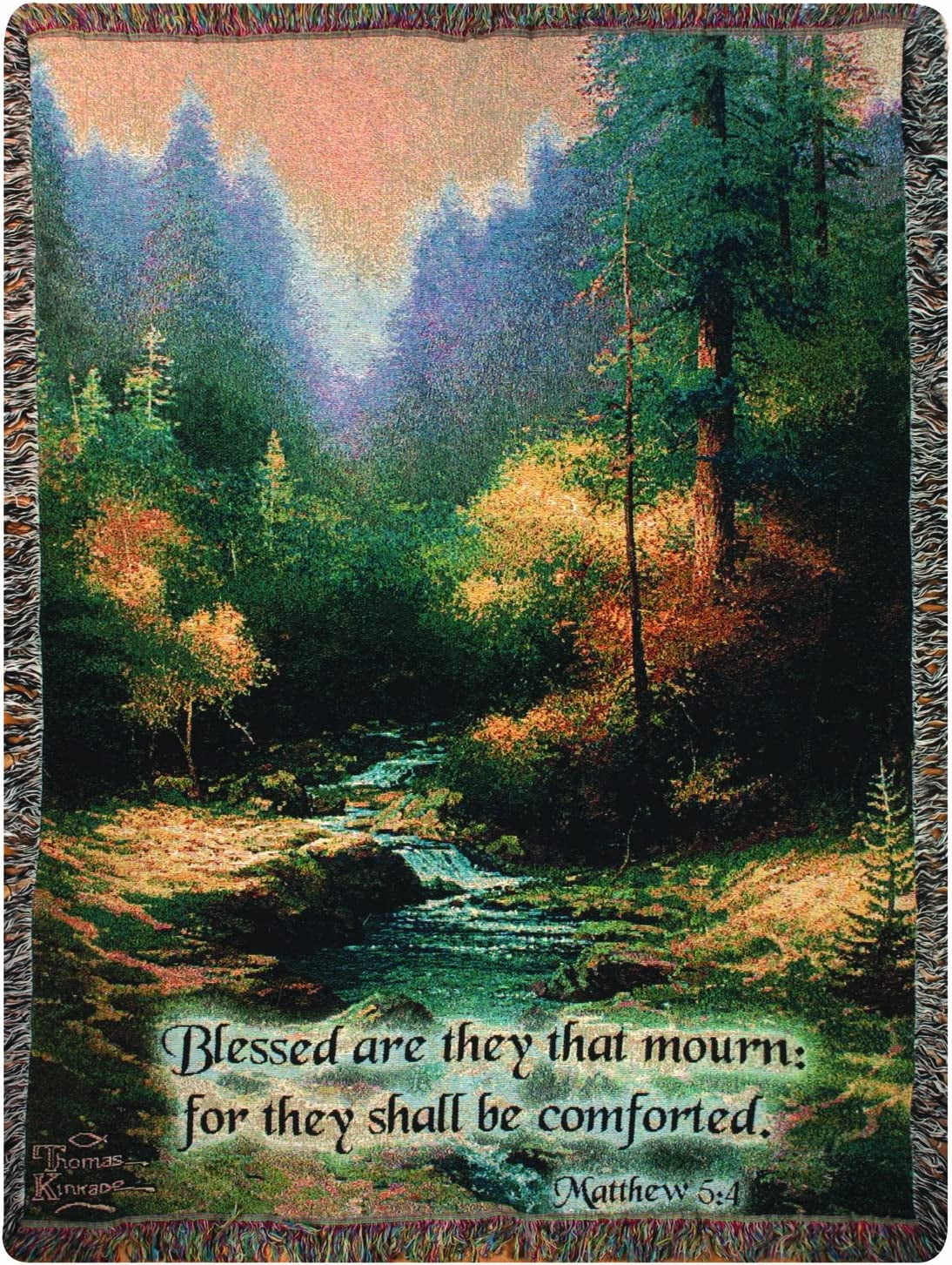 Thomas Kinkade | Accents | Rare Thomas Kinkade Tapestry Throw Country