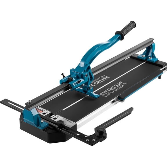 24 Inch Manual Tile Cutter for Porcelain and Ceramic Tiles, Tungsten Carbide Cutting Wheel, Infrared Positioning System, Anti-Skid Feet, Aluminum Frame, 6-15mm Tile Thickness Capacity