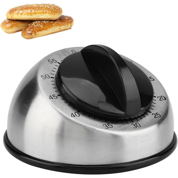 Manual Timer,Manual Kitchen Timer,Wind Up Timer,Light Weight Portable,Egg Timer,Waterproof,Heatproof Fogproof,60-Minut Kitchen Timer For Cooking,Baking, Exercising,Games
