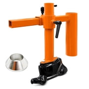 Manual Tire Changer Duck Head Adapter Kit, Tire Mount and Demount Tool for 16-21 in Tires, Nylon Duck Head with Silver Cone and Extended Handle, Orange