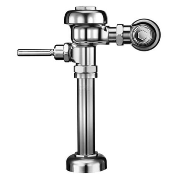 Sloan Manual Toilet Flushometer Valve Model 3.5GPF - Adjustable High Copper - Silver