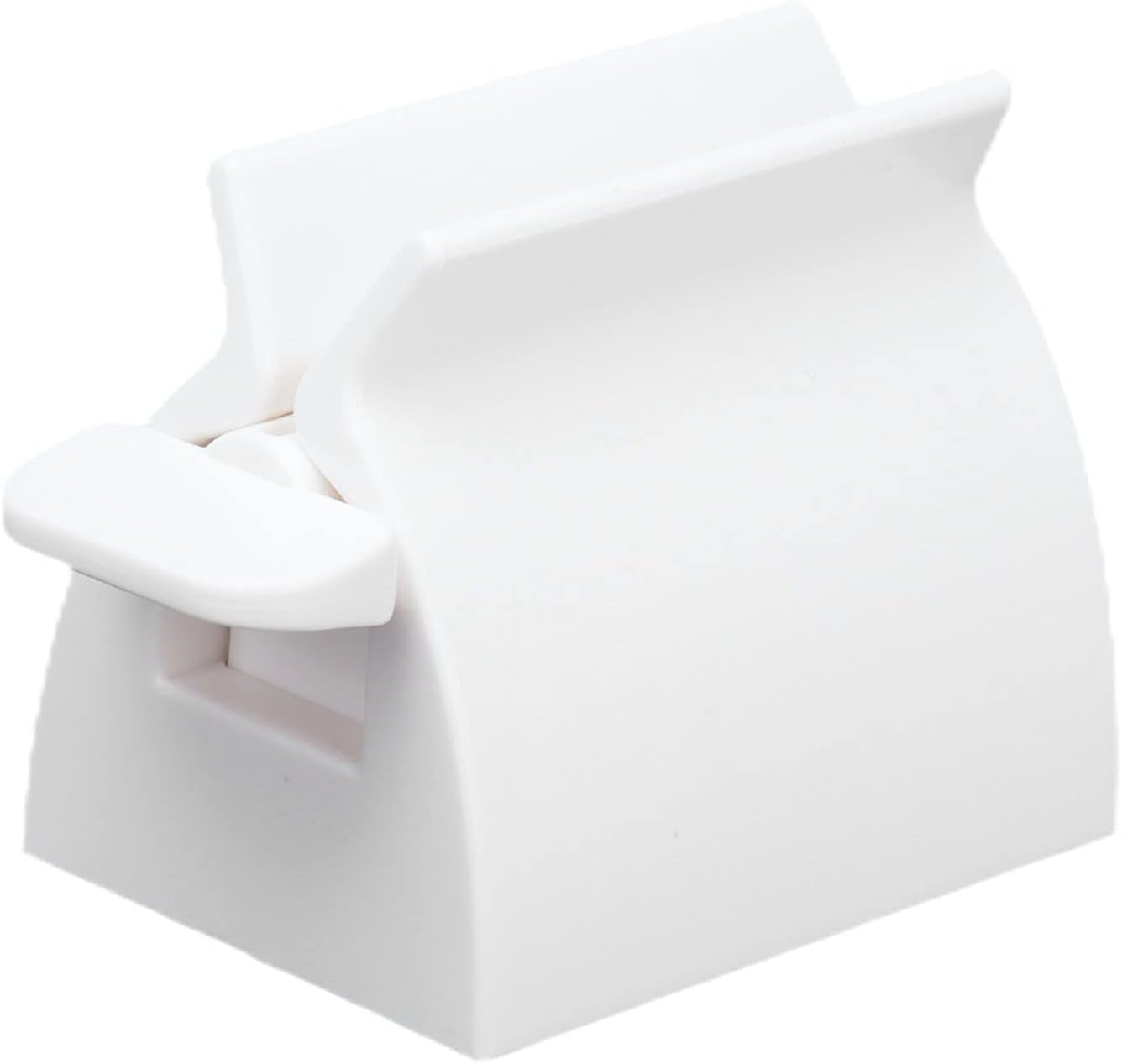 Manual Toothpaste Squeezer Tube Squeezer Rollers ABS Plastic Clip on Automatic Toothpaste Tube Squeezer for Home Bathroom, Saves Toothpaste, Creams(White)