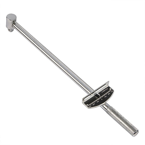 Manual Torque Wrench 0-300N.for m Pointer Type Socket Spanner Power Drill Adapte