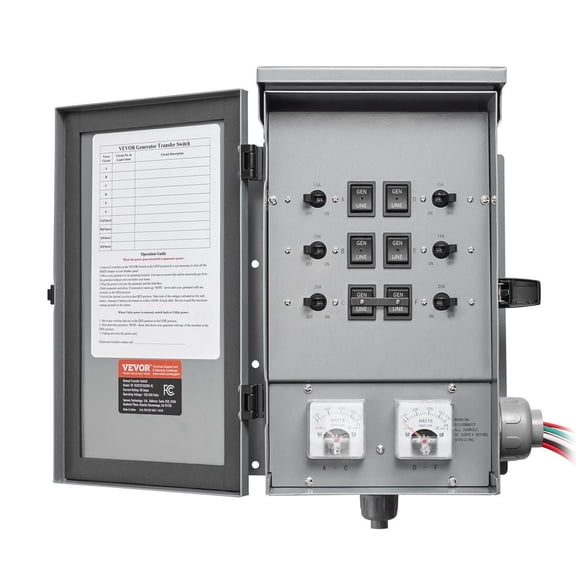 Manual Transfer Switch 30A Generator Transfer Switch Kit NEMA 3R 7500W 120/240V
