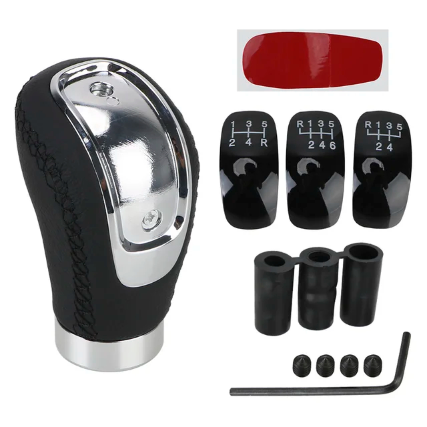 Manual Transmission 5/6 Speed Shifter Lever PU Leather Replaceable