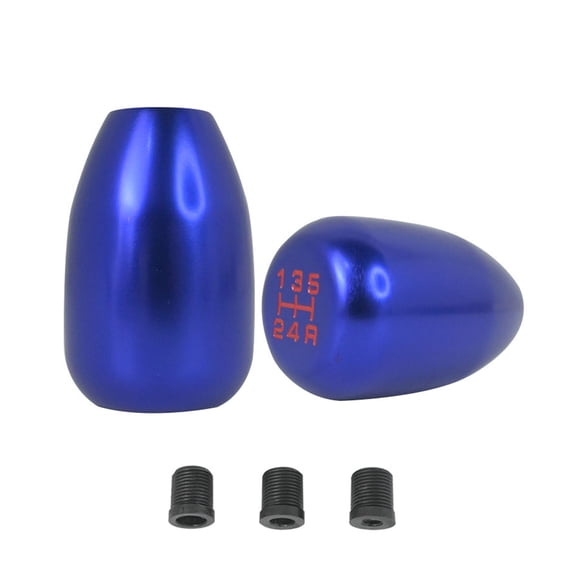 Manual Transmission Car Gear Shifts Knob Aluminium AlloyRacings 5 Speed Automatic Shifts Knob With 3 Adapter