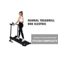 Manual Treadmill Non Electric Treadmill with 10° Incline Small Foldable