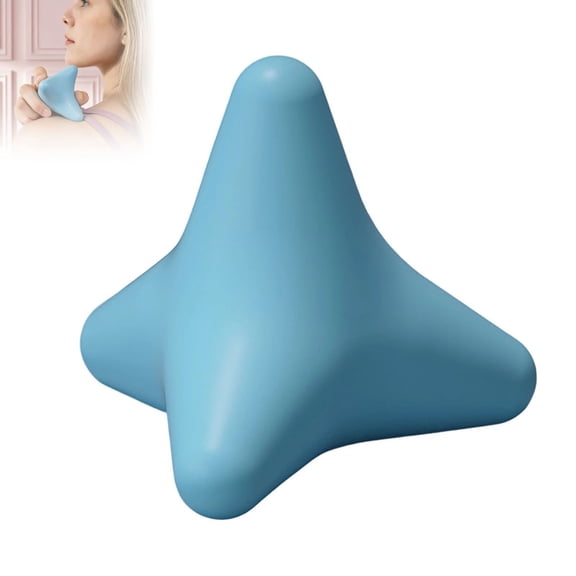 Manual Trigger Point Massage Tool Massager Ball for Muscle Knot Deep Tissue Myofascial Release for Hip Hand Back and Plantar Fasciitis(Blue)