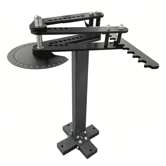 Manual Tube Bender, 2" Max Capacity, Pipe Bender, Floor Standing Bender with Ratchet Lever & Degree Indicator (Dies Sold Separately) TB-3
