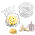 Manual Twist Garlic Crusher, Clear Portable Garlic Mincer ...