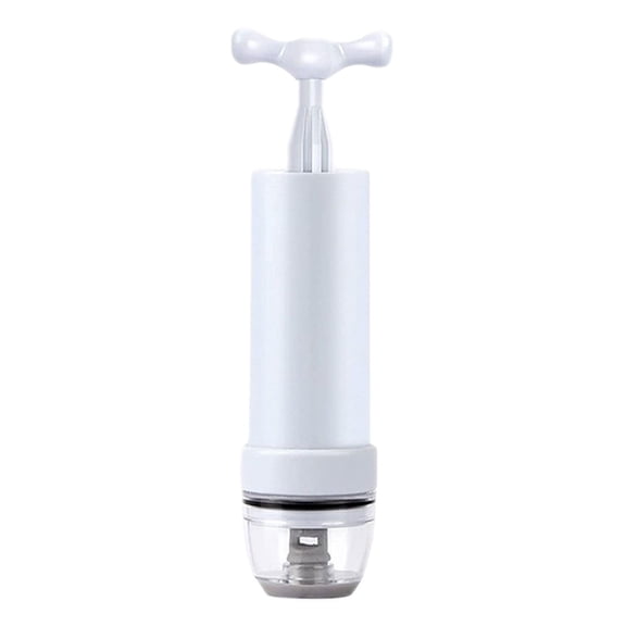 Manual Vacuum Seal Pump for Food Storage, Manual Portable Vacuum Sealer Pump, Manual Portable Vacuum Sealer Pump for Bags Use In Clothes And Food for Travel and Home Organization,White