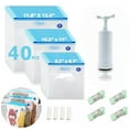 thumbnail image 1 of Manual Vacuum Sealer Kit with 40 Bags, Hand Pump Food Preservation System for Freezer Storage, 1 of 6