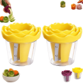 thumbnail image 1 of Manual Vegetable Spiralizer and Curler for Rose Flower Carving Stainless Steel Multifunctional Peeler Carrot Cucumber Rose Garnishing Slicer Tool Kitchen Gadget, 1 of 6
