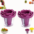 thumbnail image 1 of Manual Vegetable Spiralizer and Curler for Rose Flower Carving Stainless Steel Multifunctional Peeler Carrot Cucumber Rose Garnishing Slicer Tool Kitchen Gadget, 1 of 6