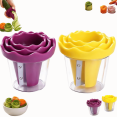 thumbnail image 1 of Manual Vegetable Spiralizer and Curler for Rose Flower Carving Stainless Steel Multifunctional Peeler Carrot Cucumber Rose Garnishing Slicer Tool Kitchen Gadget, 1 of 6