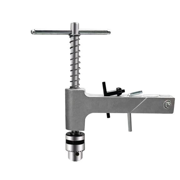 Manual Vertical Tapping Machine Holder with Adjustable Tap Wrench, Precision Screw Threading Tool for 1.5-10mm Taps, Sturdy aluminum Alloy and Cast Iron Construction, Compa