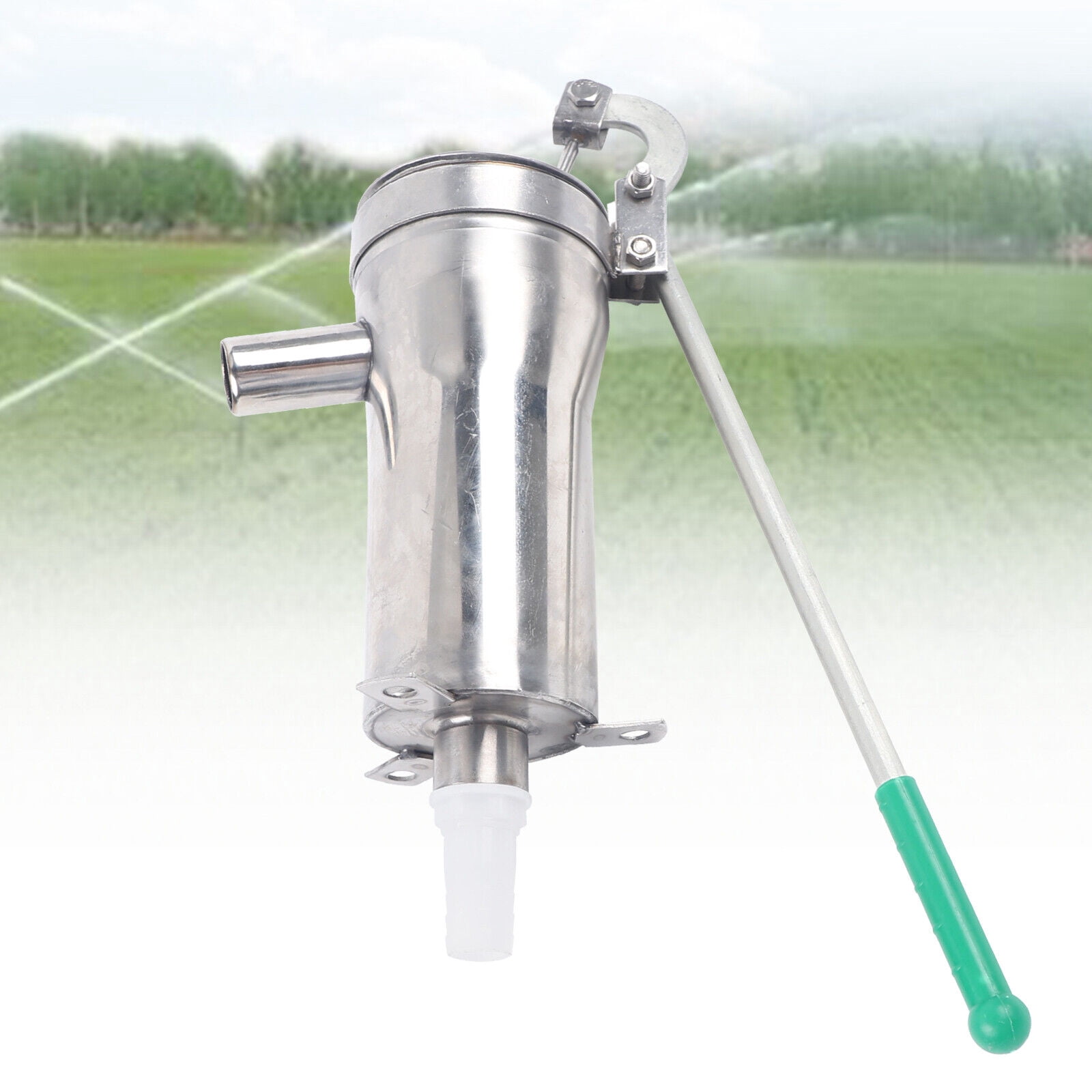 Manual Water Suction Pump Stainless Steel Deep Well Pump Hand Crank Water Pump 3.46*8.27in Used in Homes, Gardens, Courtyards