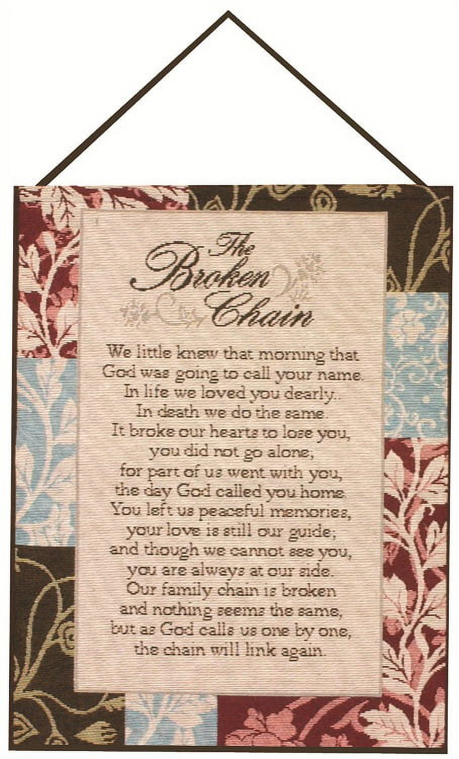 Manual Weavers Ron Tranmer "The Broken Chain" Floral Patchwork