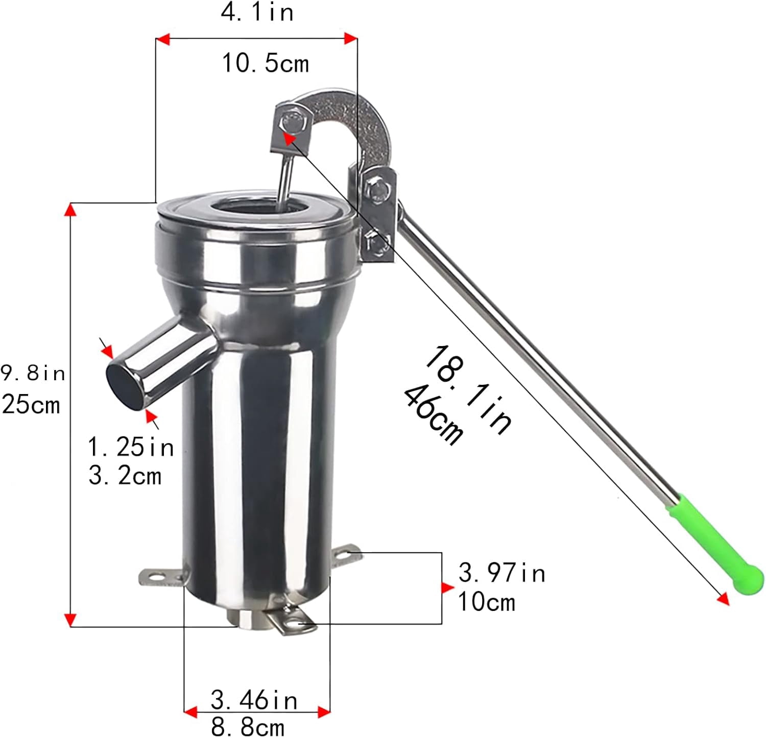 Manual Well Pump, Stainless Steel deep well hand pump water suction ...