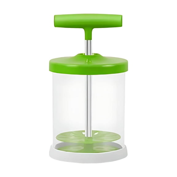 Manual Whipped Cream Dispenser, 3.3x6.8inch Whip Cream Maker with Non-Slip Silicone Grip, DIY Milk Frother for Shop Kitchen, Kitchen Baking Tools(Green)