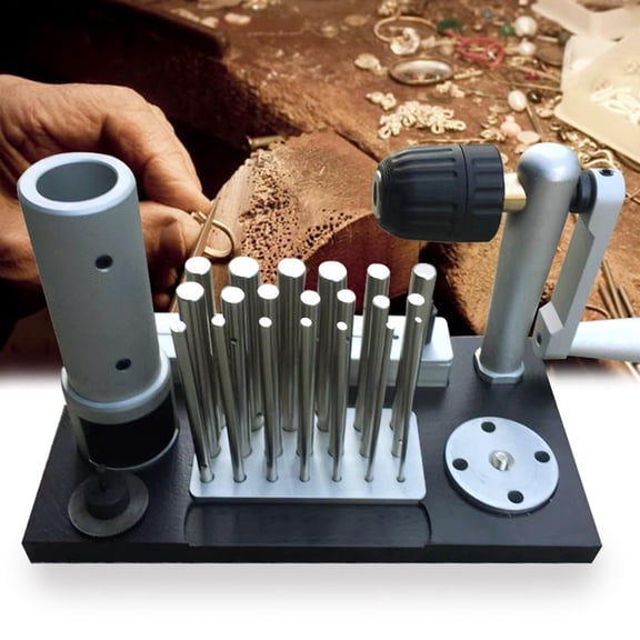 Manual Wire Drawing Machine, Jump Ring Maker, With 20 Mandrels From 2.5mm To 12mm, Stainless Steel Manual Winder, Bending Ring Maker, Jewelry Making Tool, For Home, Workplace, And Factory