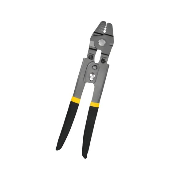 Manual Wire Rope Crimper Cutter, Aluminum Sleeve Crimping Pliers 0.1-2.2mm for Fishing Leader and Cable Repair Work