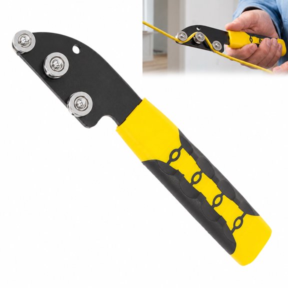 Manual Wire Straightener Tool, 3 Roller Cable Straightening Device for Wire Processing, Manual Wire Alignment Tool for Cable Repair and Installation
