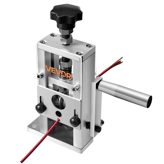 Manual Wire Stripper Stripping Machine Compact Portable Aluminum Alloy with 64Mn Blades, 0.061 Inch Cable Capacity, Hand Crank or Drill Powered Scrap Wire Tool for Recycling and Side Hustle