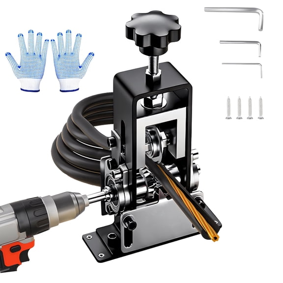 Manual Wire Stripping Machine, Copper Wire Stripper Tool, Drill Powered & Hand Crank Dual Drive Wire Peeler