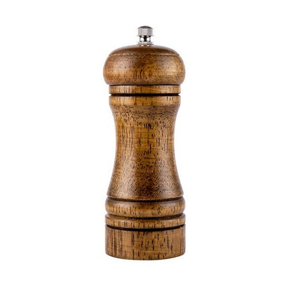 Manual Wood Pepper Grinder with Oak Construction for Fresh Seasoning and Kitchen Use