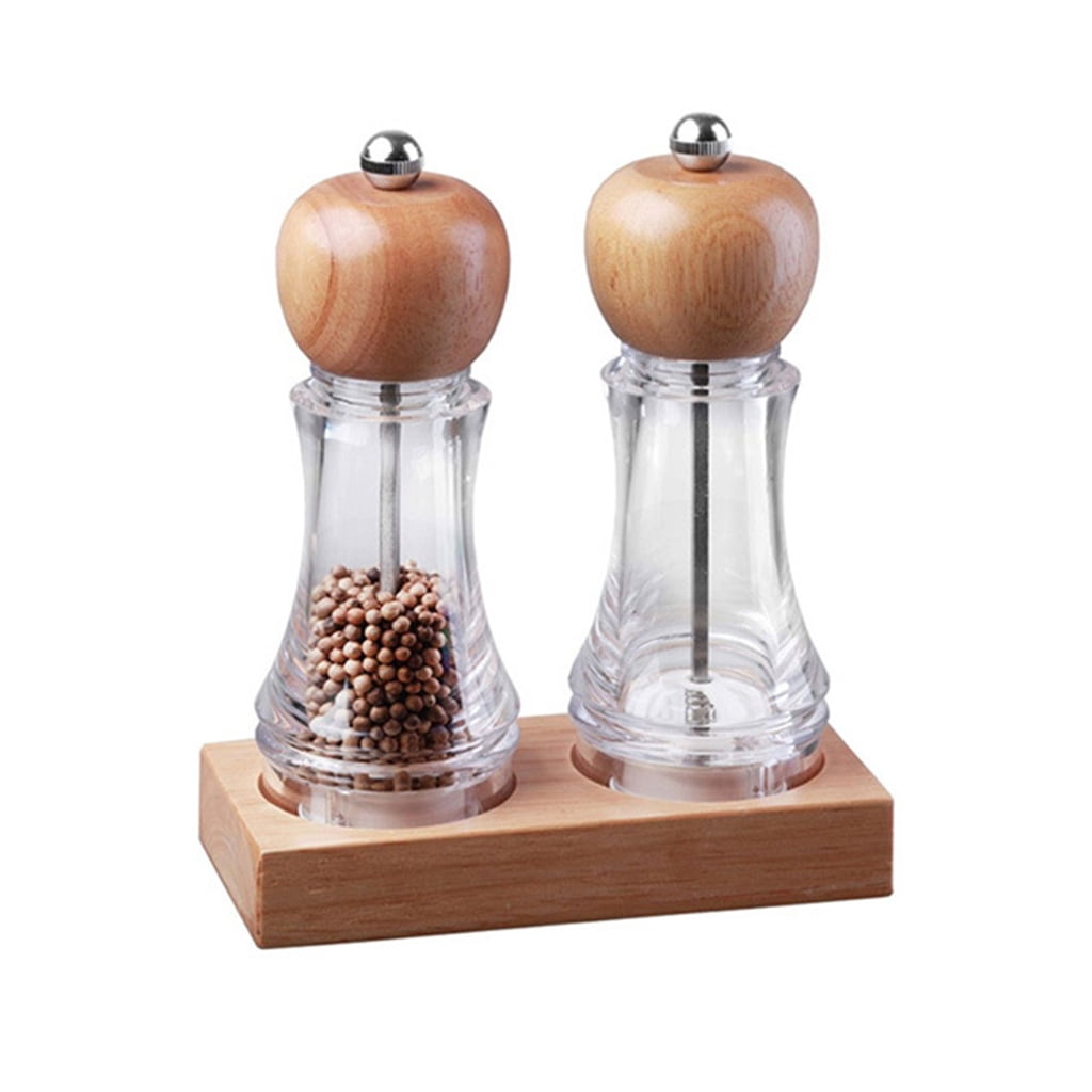 Manual Wood Peppers Grinder Refillable Manual Salts Grinder Peppers Mill Grinder with Adjustable Coarse Easy to