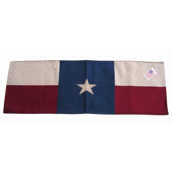 Manual Woodworker Texas Lone Star Flag Table Runner 12-1/2x36 inches