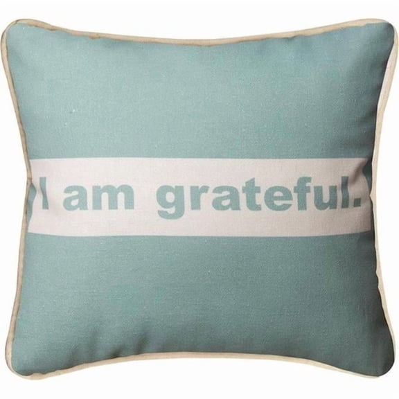 Manual Woodworkers SDAFG 12 x 12 in. Affirmations I am Grateful Pillow