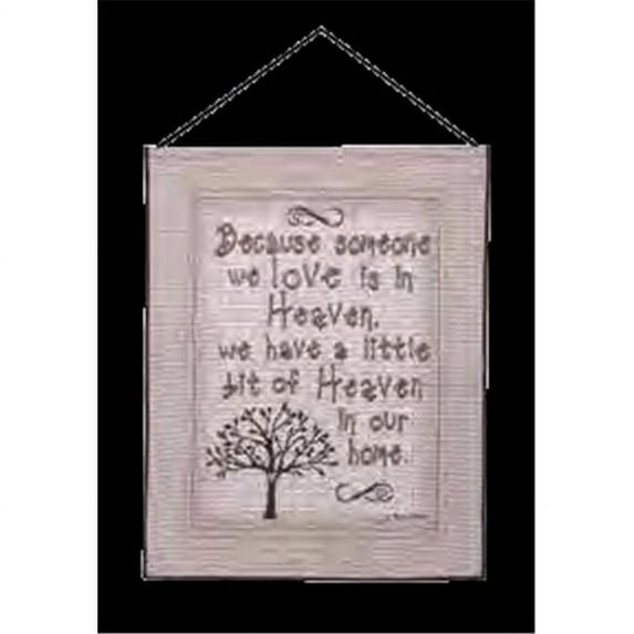 Manual Woodworkers & Weavers 197994 13 x 18 in. Bannerette-Heaven Tapestry Wall Decoration