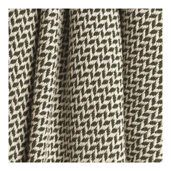 Manual Woodworkers & Weavers 46 x 67 in. Lattice Throw, Terra Cotta & White