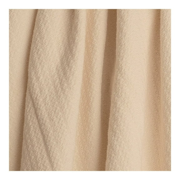 Manual Woodworkers & Weavers 46 x 67 in. Zig Zag Throw, Natural & White