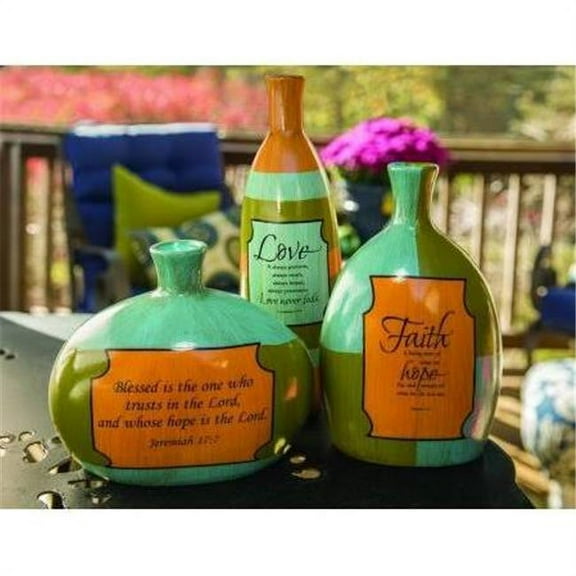 Manual Woodworkers & Weavers ICINCB 5.5 x 3.5 x 8.5 in. Colorblock Jars of Clay, Assorted - Set of 3