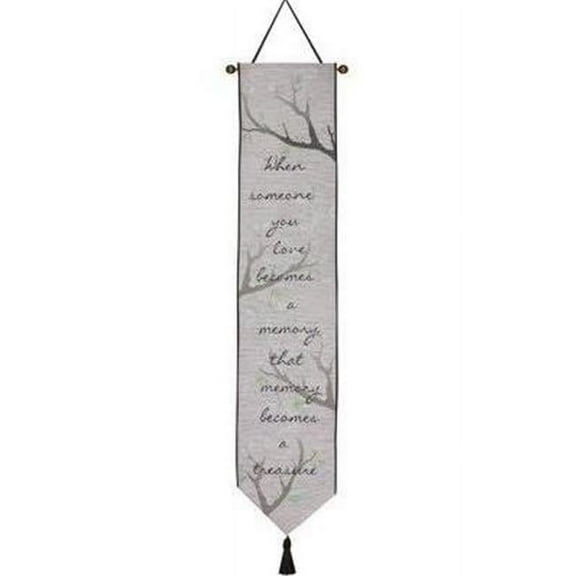 Manual Woodworkers & Weavers  9 x 41 in. When Someone You Love Bell Pull Tapestry & Wall Hanging